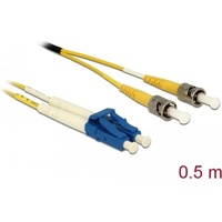 DeLock 86569 - Kabel LWL LC/ST OS2 09/125μ 0,5