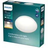 Philips LED Deckenleuchte (6 W), LED Deckenleuchte mit warmweißem Licht, energiesparende Raumbeleuchtung mit EyeComfort, weiß