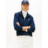 Tommy Hilfiger TH Script Half Zip Sweatshirt Night Navy L