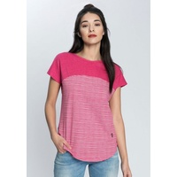 Alife & Kickin T-Shirt, trendy Longshirt mit Streifen-oder Musterprints, Gr. XS, fuchsia stripes, Shirts, 62453946-XS