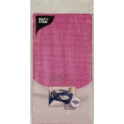 Papstar 10x Tischdecke, stoffähnlich, Vlies soft selection 120 cm x 180 cm fuchsia
