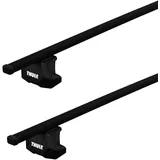 Thule Dachträger Thule mit SquareBar Renault Clio (Mk Iii) 5-T Estate Dachreling 07-12