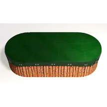 GRASEKAMP Abdeckplane oval Grün/Schwarz 700x440 cm