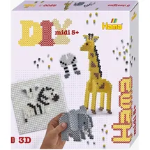 Hama Geschenkpackung 3D Safari Bügelperlen 2500 Stück