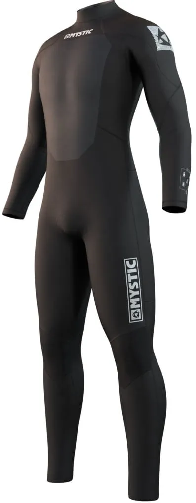 Mystic Brand Fullsuit 3/2mm Bzip Flatlock black  LT  