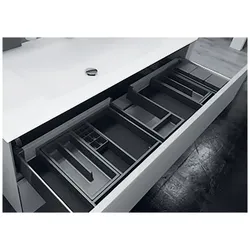 Puris Royal Bath Stauraumzubehör für Waschtischunterschrank 120 cm breit PZ124712, Accessoires,