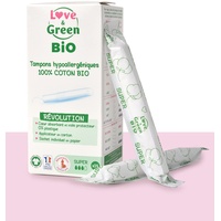 Love & Green Bio Tampons, hypoallergen, mit Applikator, 14 Stück