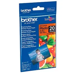 brother Fotopapier BP71GP20 DIN A6 glänzend 260 g/qm 20 Blatt