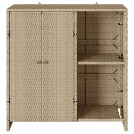 vidaXL Aufbewahrungsschrank Beige 100x36x102 cm Rattan - vidaXL