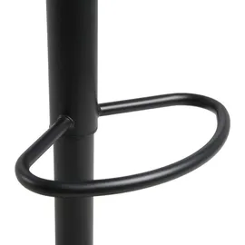 Woltu Barhocker 2er Set, Barstuhl Tresenhocker Bistrohocker Designer Hocker, höhenverstellbar drehbar, Kunstleder Stahl, Schwarz