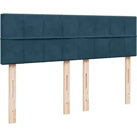 vidaXL Boxspringbett 140 x 200 cm Blau