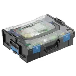 KAISER 4261011 E3S Connect® Zubehörbox bestückt LC/APC Gehäuse und DX Kupplung Reinigungsmaterial, Werkzeug, TAs AP, UP