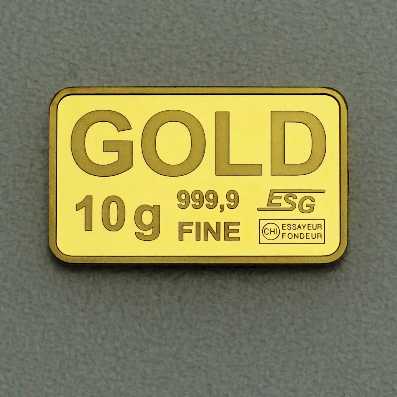 Goldbarren 10g Feingoldbarren (Querformat)