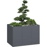 vidaXL Pflanzgefäß 120 x 80 x 80 cm Anthrazit