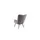 byLIVING Sessel Uta Cord 72 x 97 x 80 cm Grau mit Hocker