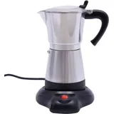 480W Espressokocher Elektrisch, 300ml Espressokocher mit Basis, Aluminiumlegierung für das Büro und zu Hause (Silber) - Silber