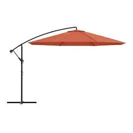 vidaXL Ampelschirm Ø 350 cm terracotta-rot