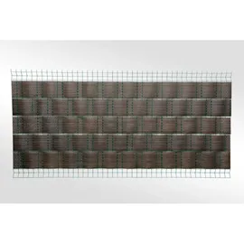 Tams Sichtschutzstreifen 255 x 19 cm Dunkelbraun Polyethylen