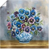 Artland Wandbild »Stiefmütterchen«, Blumenbilder, (1 St.), als Alubild, Outdoorbild, Leinwandbild, Poster, Wandaufkleber, blau