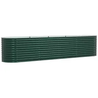 VidaXL Garten-Hochbeet verzinkter Stahl 400 x 80 x 81