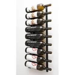 VintageView W Series Flaschenregal 9 Magnum Rack, mattschwarzes Finish Metall