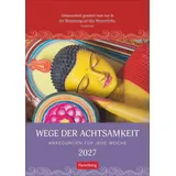 Harenberg Wege der Achtsamkeit Wochen-Kulturkalender 2027 Wandkalender 25 x 35,5 cm