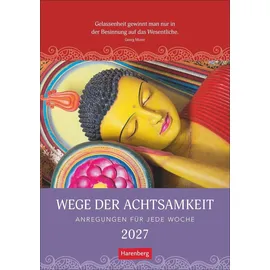 Harenberg Wege der Achtsamkeit Wochen-Kulturkalender 2027 Wandkalender 25 x 35,5 cm