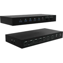 iTEC i-tec USB-C KVM Dock PRO for 3 Hosts, Dual Video, mit 2x Power Delivery max 92W