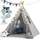 SPIELWERK Spielzelt 130 x 130 x 160 cm Blau/Grau