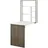 [en.casa] Greve 76,5 x 71,5 x 58,5 cm weiß