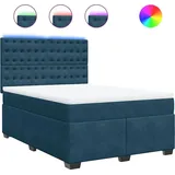 vidaXL Boxspringbett 140 x 200 cm Blau