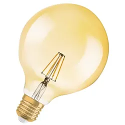 Ledvance OSRAM Vintage 1906 LED - Glühbirne mit LED-Filament - Form: G125 - klar