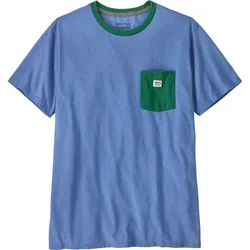 Patagonia Shop Sticker Pocket Responsibili-tee Herren T-Shirt abundant blue
