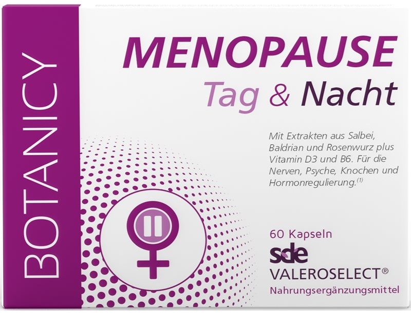 Botanicy MENOPAUSE Tag & Nacht Kapseln mit Pflanzenextrakten 60 KAP