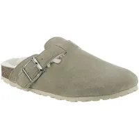 VERBENAS Pantoffel »Heidi«, Clog, Homeslipper, Hausschuh mit Riemchen, Gr. 37, olivgrün, , 22064424-37