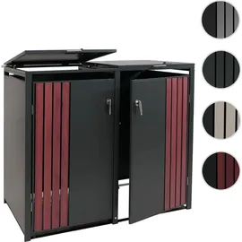 MCW Mülltonnenverkleidung O67 132 x 122 x 84 cm anthrazit