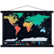 luxuskollektion Posterleiste Magnet Holz Aufhänger Halter 120x80 Schwarz 120cm