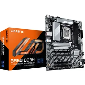 Gigabyte B860 DS3H Mainboard - bis zu 9066MHz DDR5, 8+1+2+2 Phasen VRM, 1xPCIe 5.0, 2,5 GbE LAN, USB 3.2 Gen 2x2