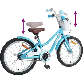 vidaXL Kinderfahrrad 20 Zoll RH 0 cm Himmelblau/türkis