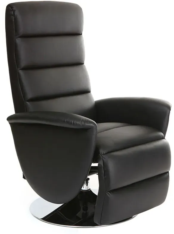 Relax-Sessel manuell verstellbar Schwarz NELSON