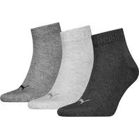 Puma 3P Quarter Socks grau, Gr. 47/49
