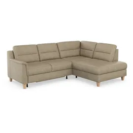 sit&more Ecksofa »Farö L-Form« inklusive Federkern, wahlweise mit Bettfunktion und Bettkasten