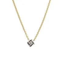 lyomi Kette mit Anhänger Viereck mehrfarbig/Gold/Weißgold/Gelbgold