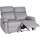 MCW 2er Kinosessel MCW-L93 Textil 134 x 105 x 170 cm Grau mit Liegefunktion