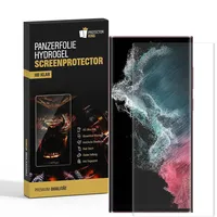PROTECTORKING 4x Hydrogel-Glass für Samsung Galaxy S22 Ultra Selbstheilend für Micro Kratzer 3D KLAR Panzerfolie Displayschutz Schutzfolie Screen-Protector