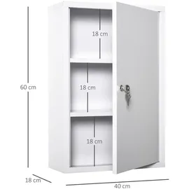 kleankin Medizinschrank weiß