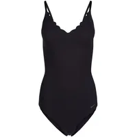 SKINY Damen Body - Unterwäsche, Spaghettiträger, Spitze, V-Ausschnitt, einfarbig Schwarz 40 - 40