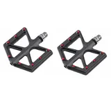 Zeray absolut Pedale D213 Plattformpedale Carbon Fiber schwarz rot