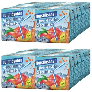 Säfte-Sirup Durstlöscher Eistee Pfirsich Fruchtsaftgetränk 500ml 24er Pack