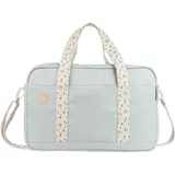Badabulle Wickeltasche Bowling Grau - Kinderwagentasche inklusive Wickelauflage